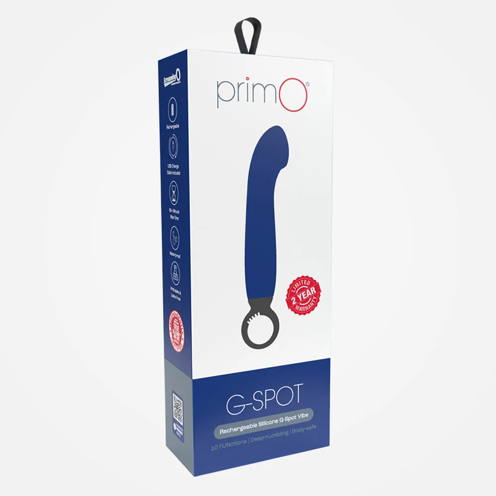 Screaming O PrimO Rechargeable Silicone Ring-Handle G-Spot Vibrator