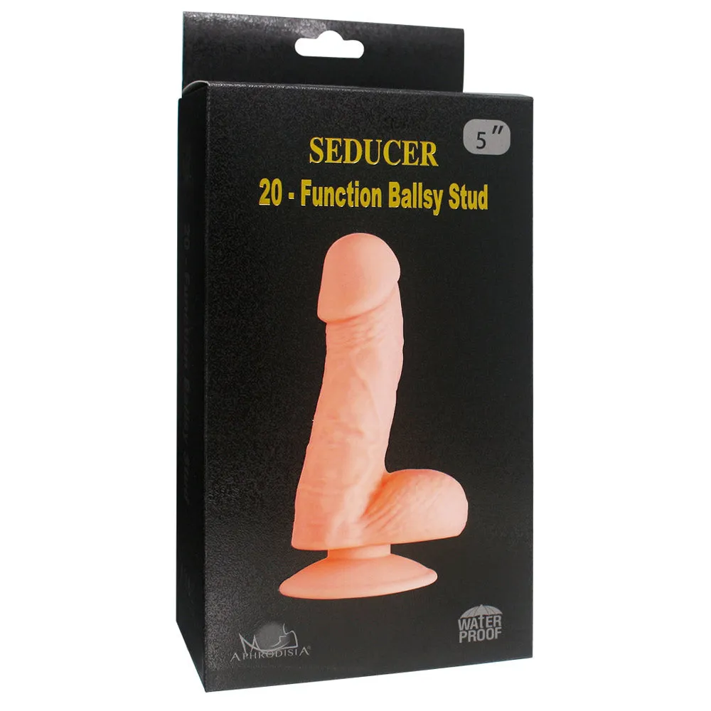 Seducer 20-Function Vibrating 5" Ballsy Stud Dildo