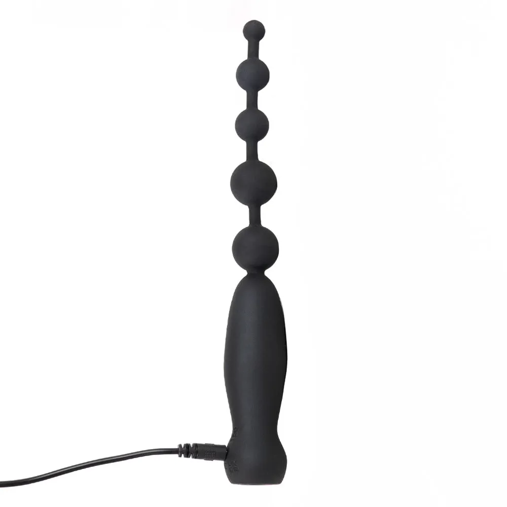 Sexyland Bauble Vibrating Silicone Anal Beads With Handle