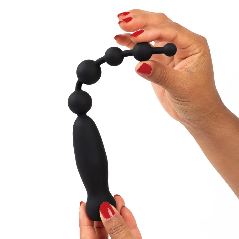 Sexyland Bauble Vibrating Silicone Anal Beads With Handle