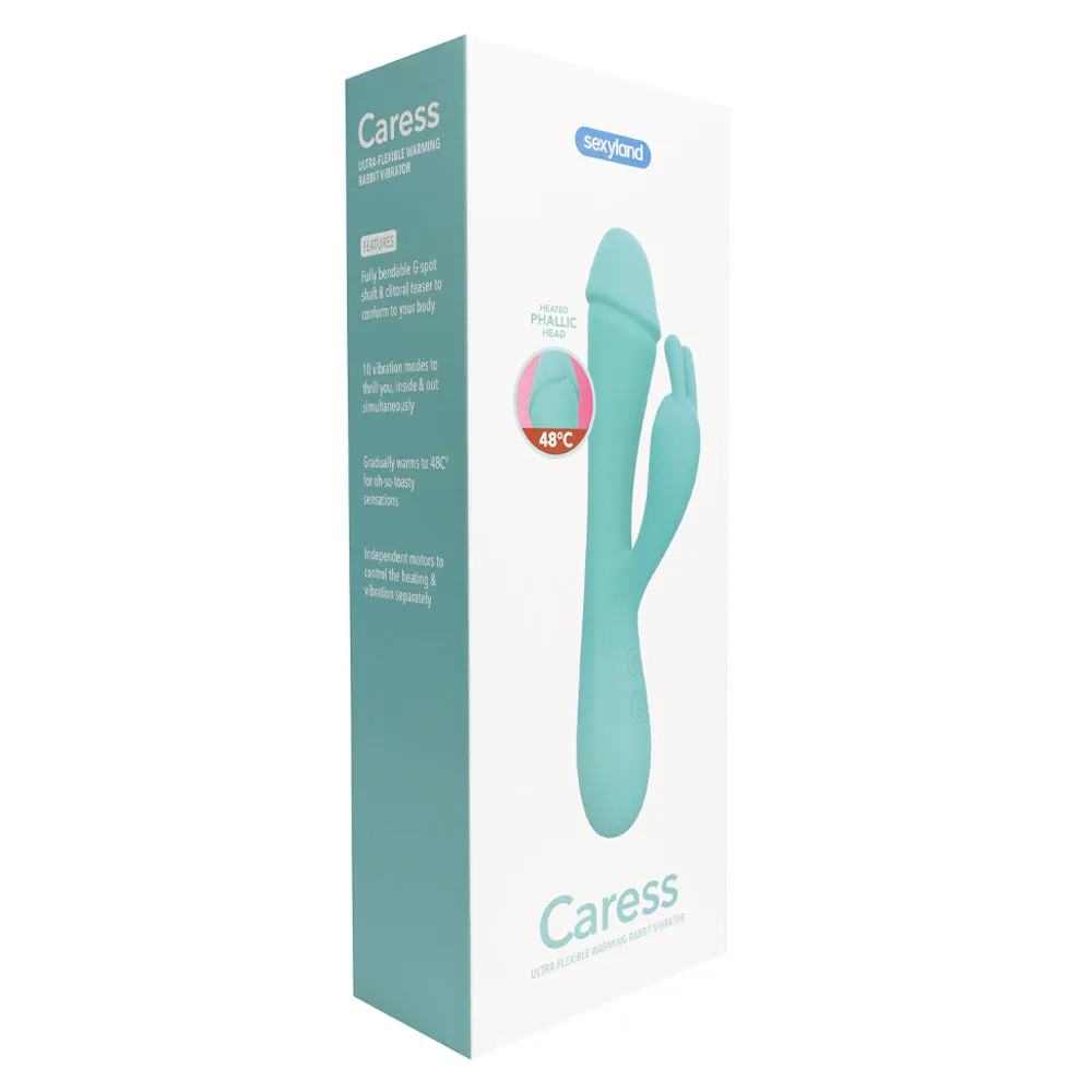 Sexyland Caress Ultra-Flexible Warming Rabbit Vibrator