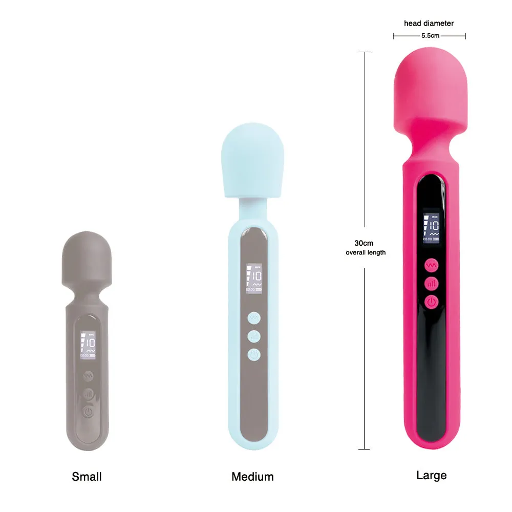 Sexyland Dynamo Super-Power Wand Vibrator With LED Display - Large