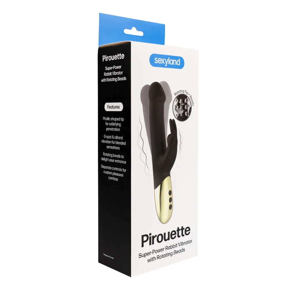 Sexyland Pirouette Super-Power Rabbit Vibrator With Rotating Beads