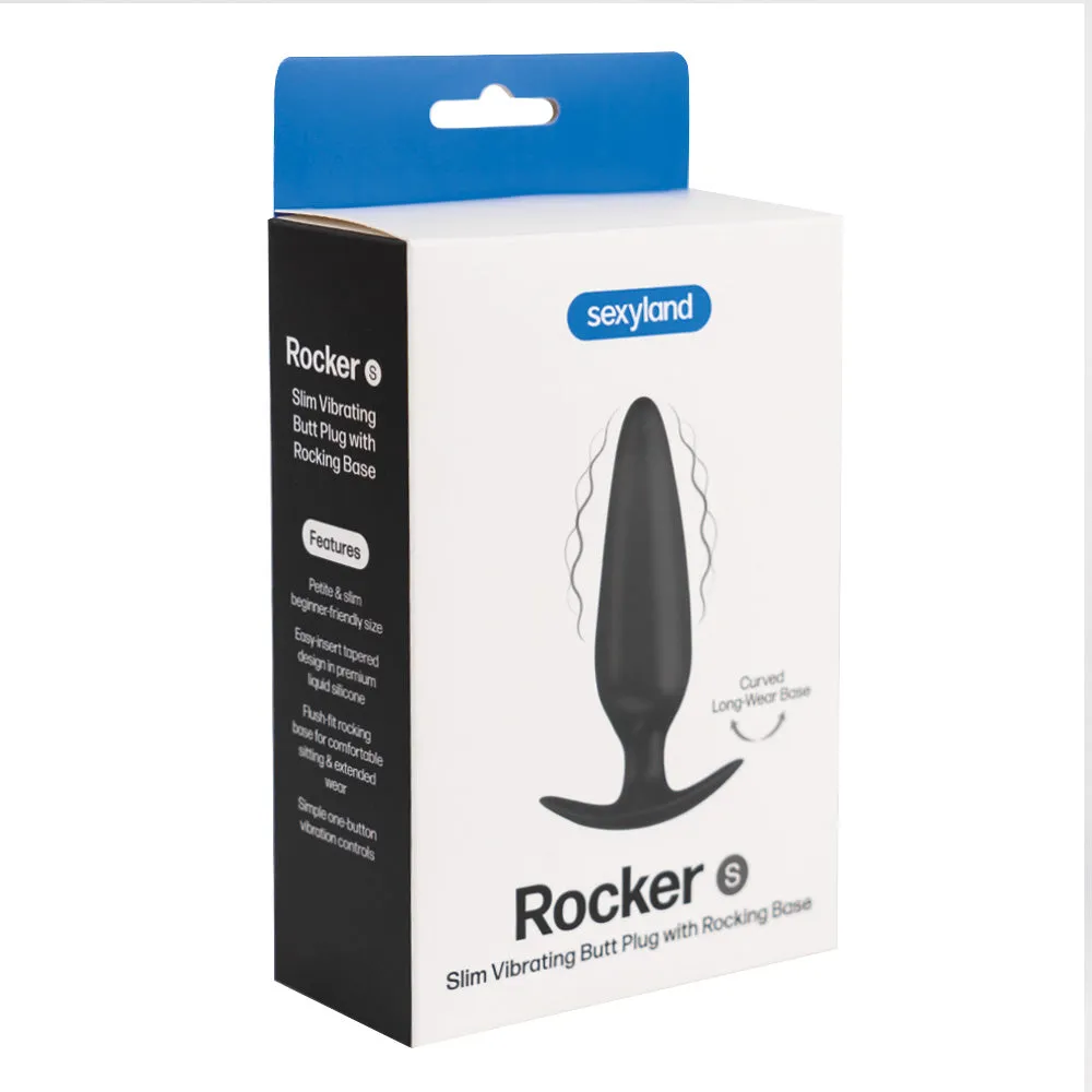 Sexyland Rocker Slim Vibrating Butt Plug With Rocking Base – Small