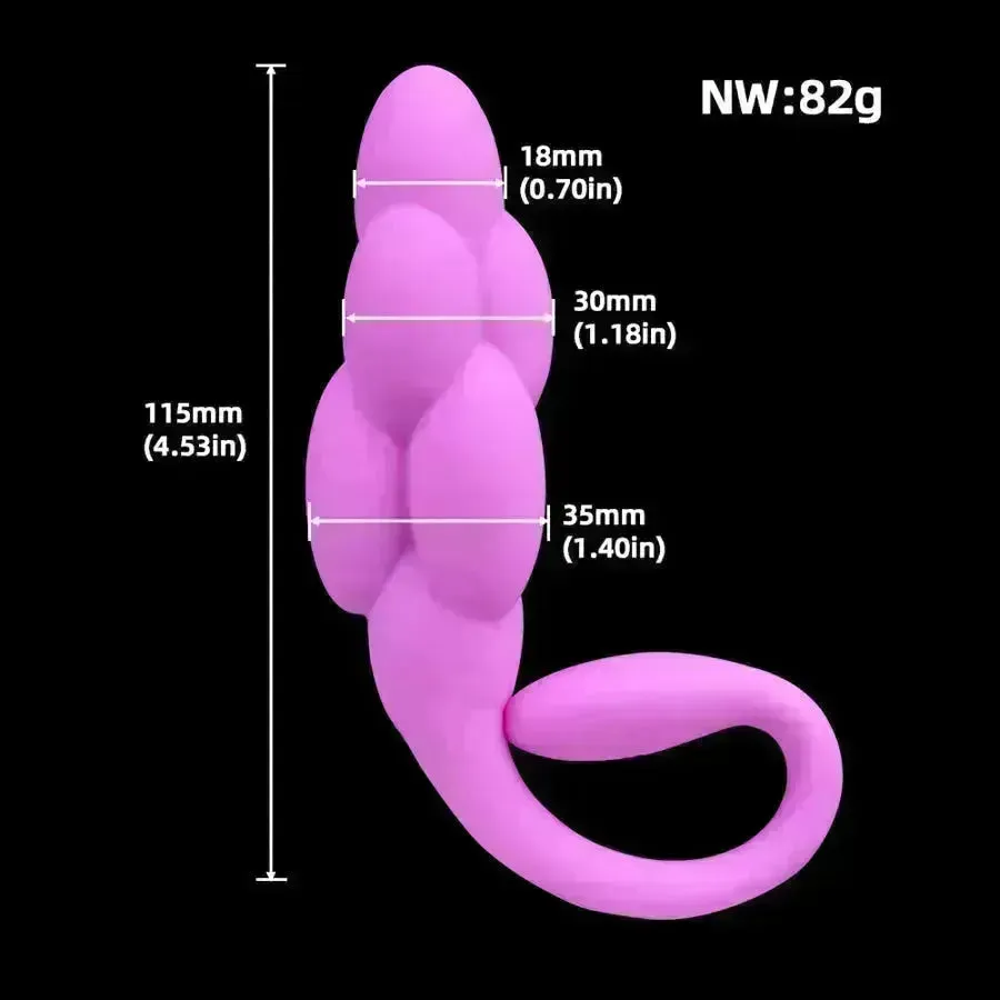 Silicone Anal Plug Vibrator