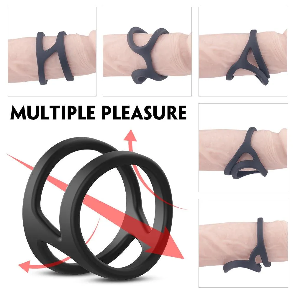 Silicone Cock Ring Eerection Aid Enhancing Premature Ejaculation Toys