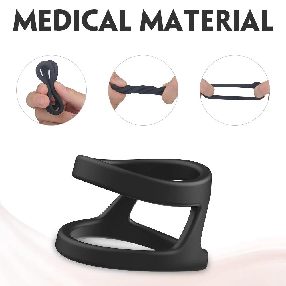 Silicone Cock Ring Eerection Aid Enhancing Premature Ejaculation Toys