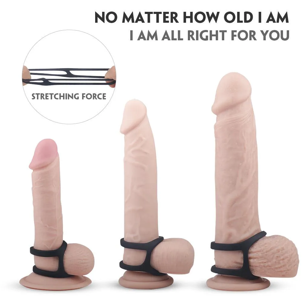 Silicone Cock Ring Eerection Aid Enhancing Premature Ejaculation Toys