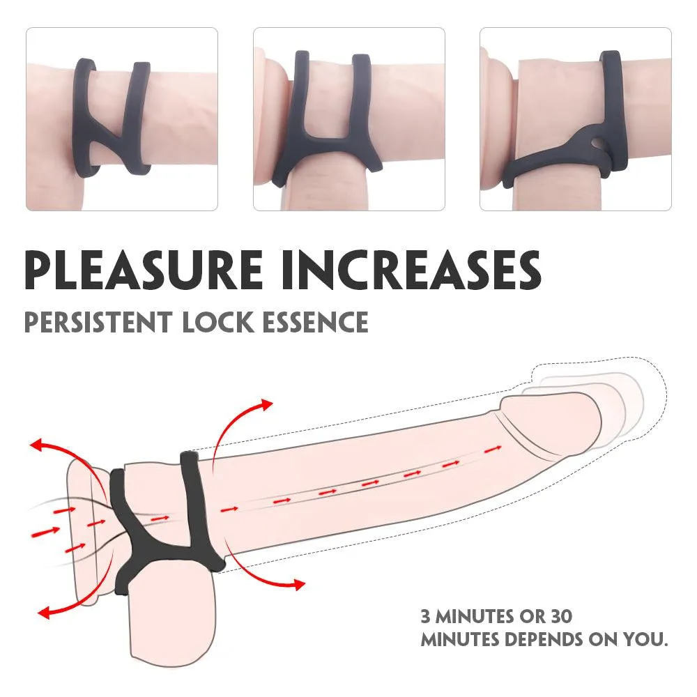 Silicone Cock Ring Eerection Aid Enhancing Premature Ejaculation Toys