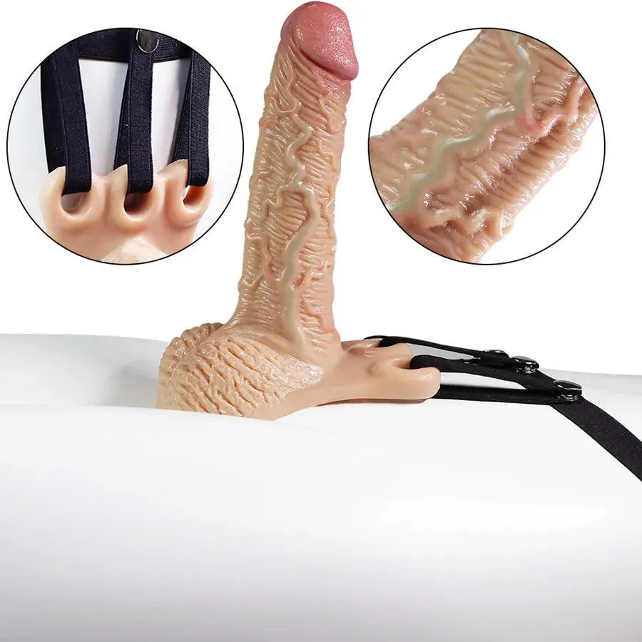 Silicone Hollow Strap On Dildo