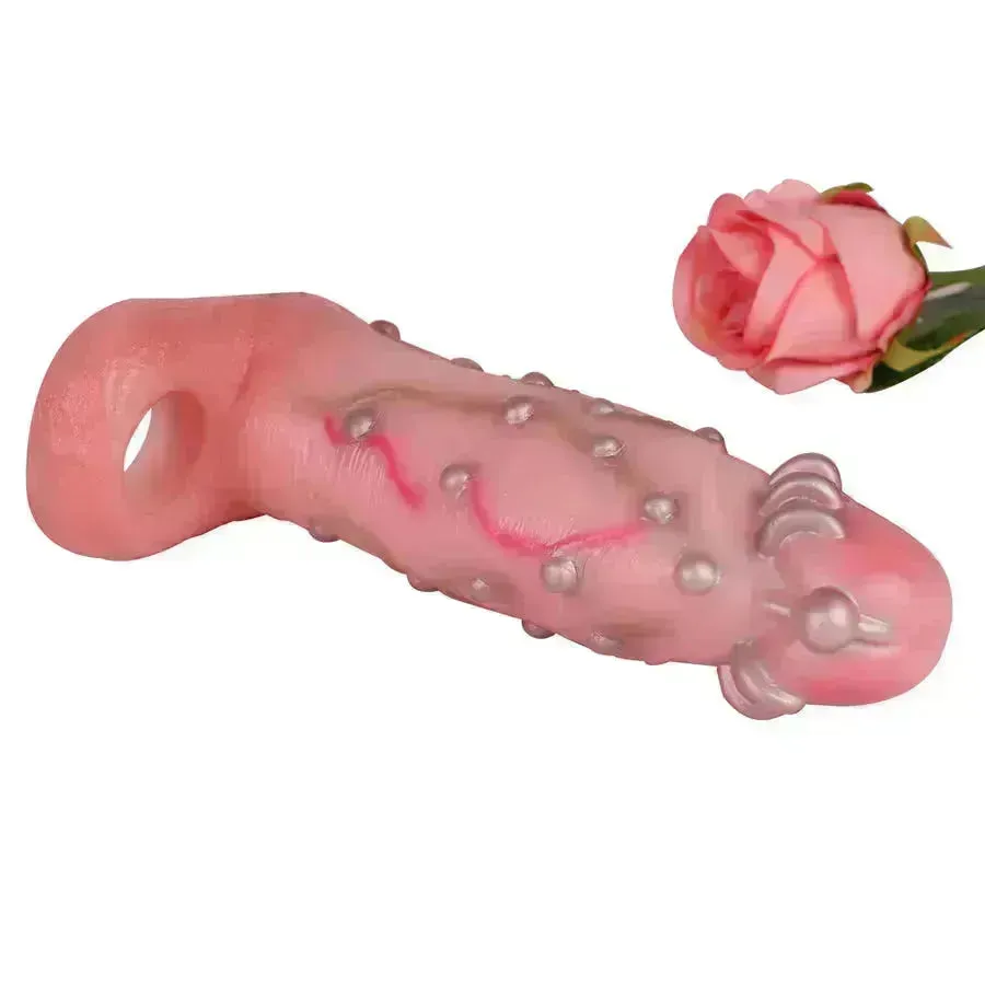 Silicone Realistic Penis Extender Sleeve