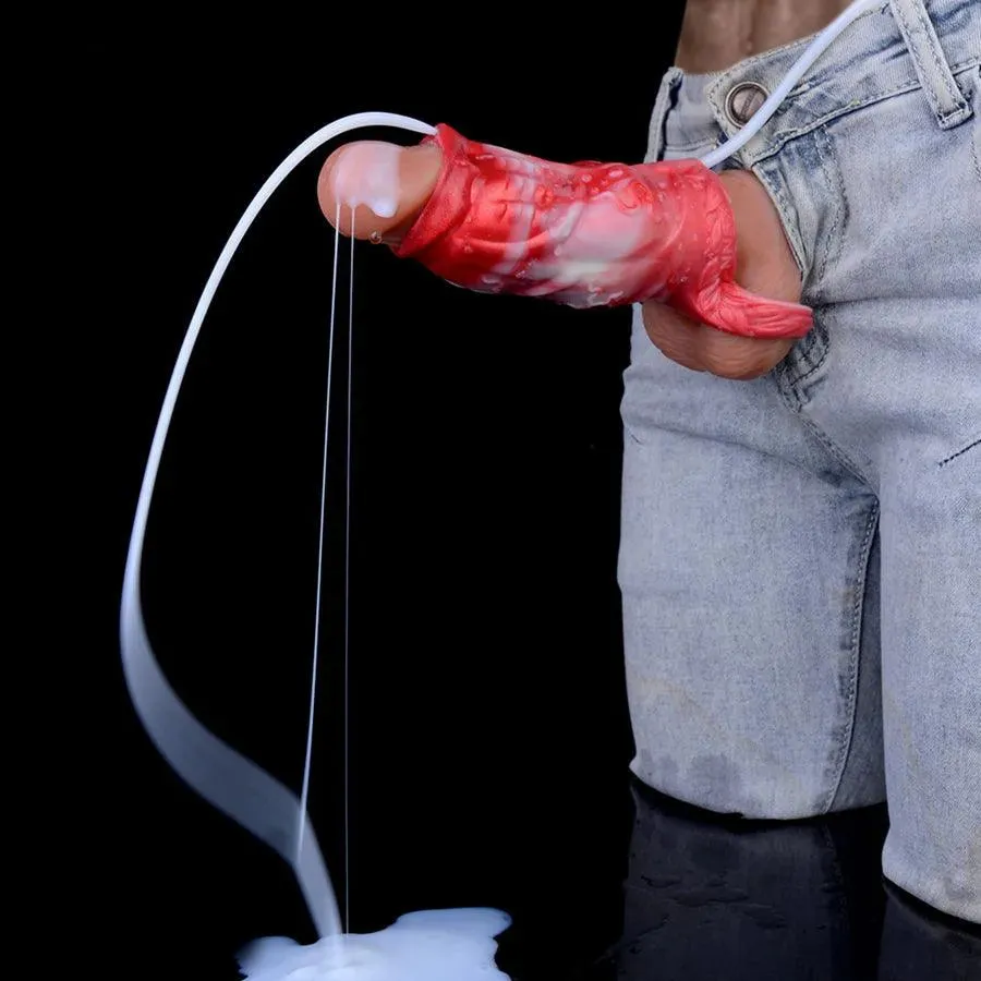 Silicone Squirting Penis Sleeve
