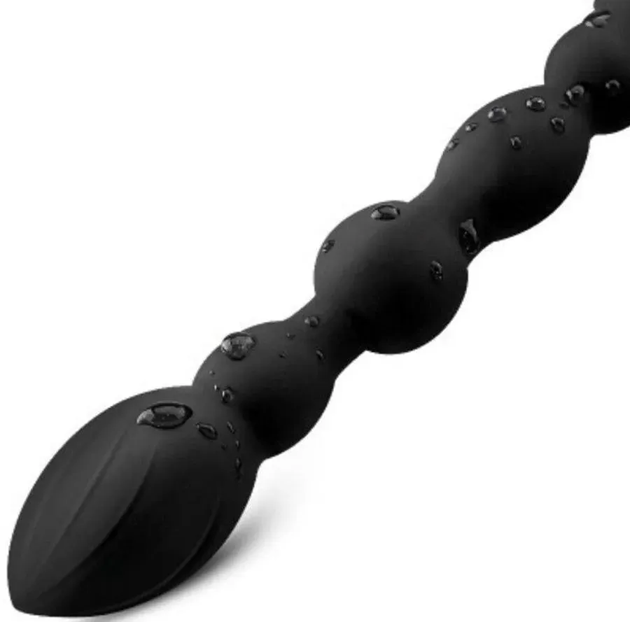 Silicone Vibrating Anal Beads Sex Toy