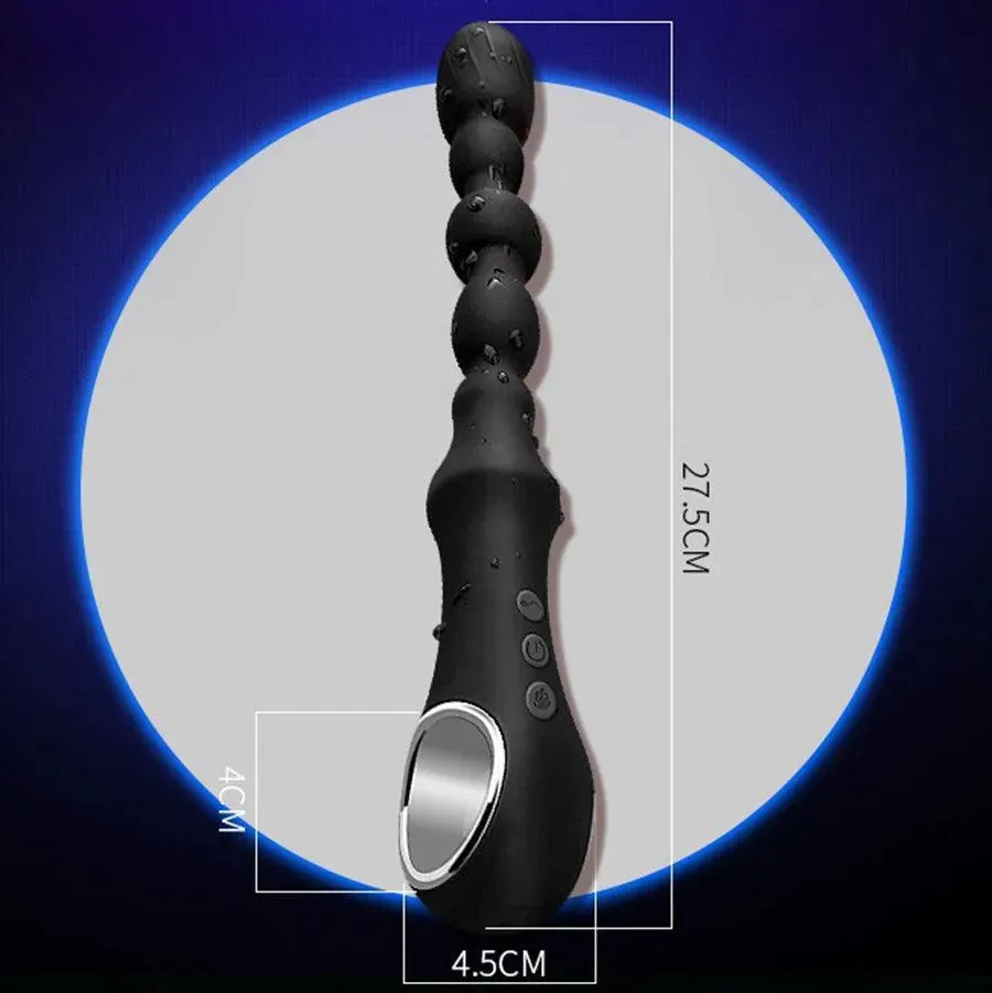 Silicone Vibrating Anal Beads Sex Toy