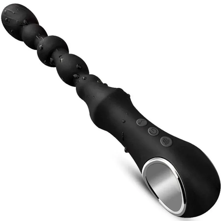 Silicone Vibrating Anal Beads Sex Toy