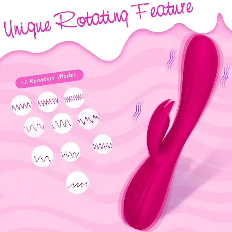 Soft Silicone Rabbit Vibrator for Women