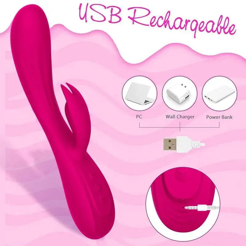 Soft Silicone Rabbit Vibrator for Women