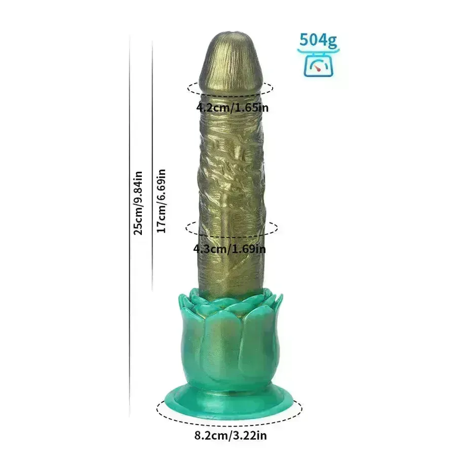 Soft Silicone Rose Dildo