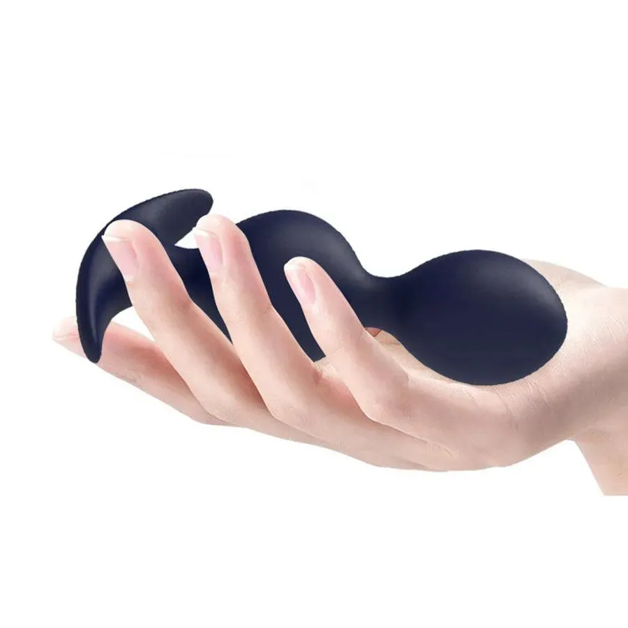 Soft Silicone Vibrating Butt Plug with Remote