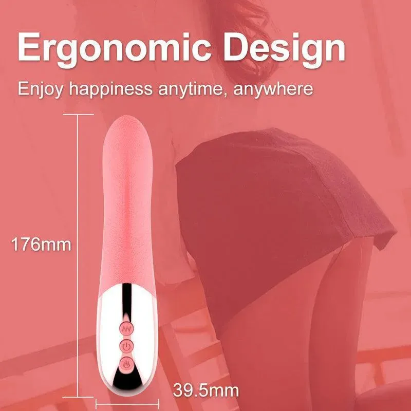 Soft Silicone Vibrating Tongue Sex Toy