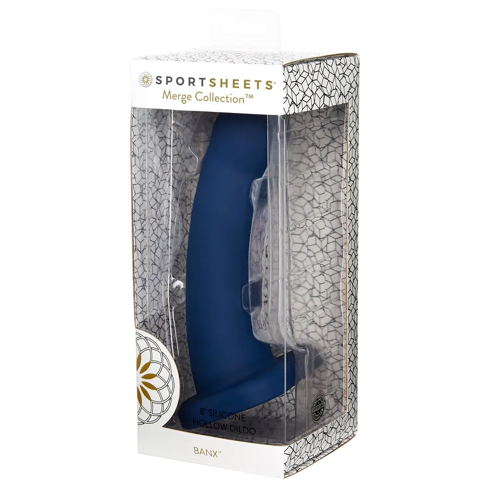 Sportsheets Banx 8" Hollow Silicone Sheath Dildo