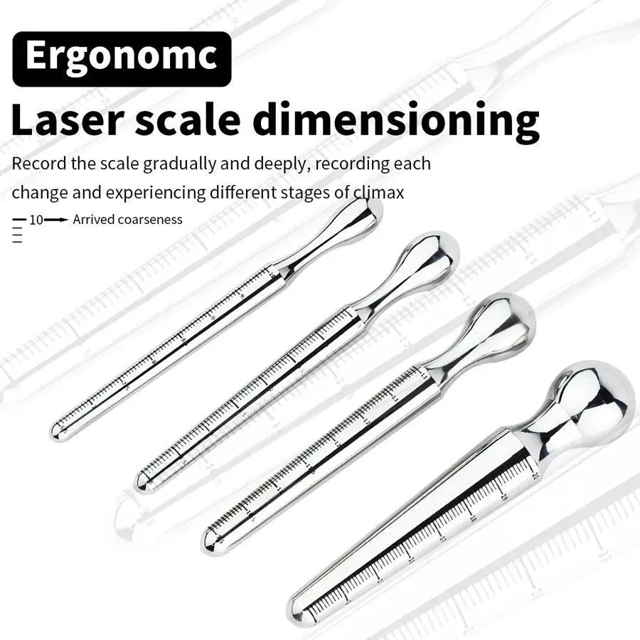 Stainless Steel Dual-Ended Sounding Rod Penis Plug