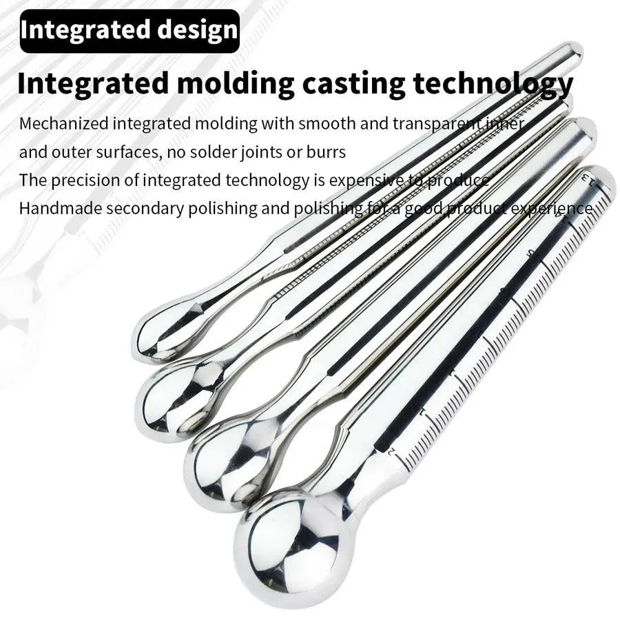 Stainless Steel Dual-Ended Sounding Rod Penis Plug