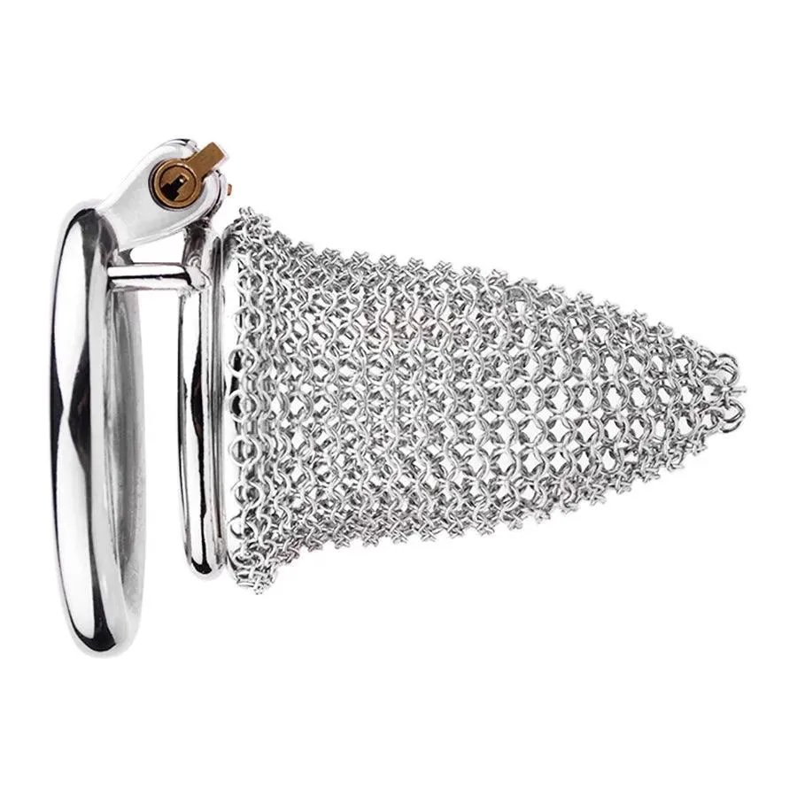 Stainless Steel Mesh Male Cock Cage(Small)