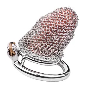 Stainless Steel Mesh Male Cock Cage(Small)