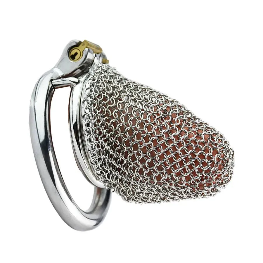 Stainless Steel Mesh Male Cock Cage(Small)