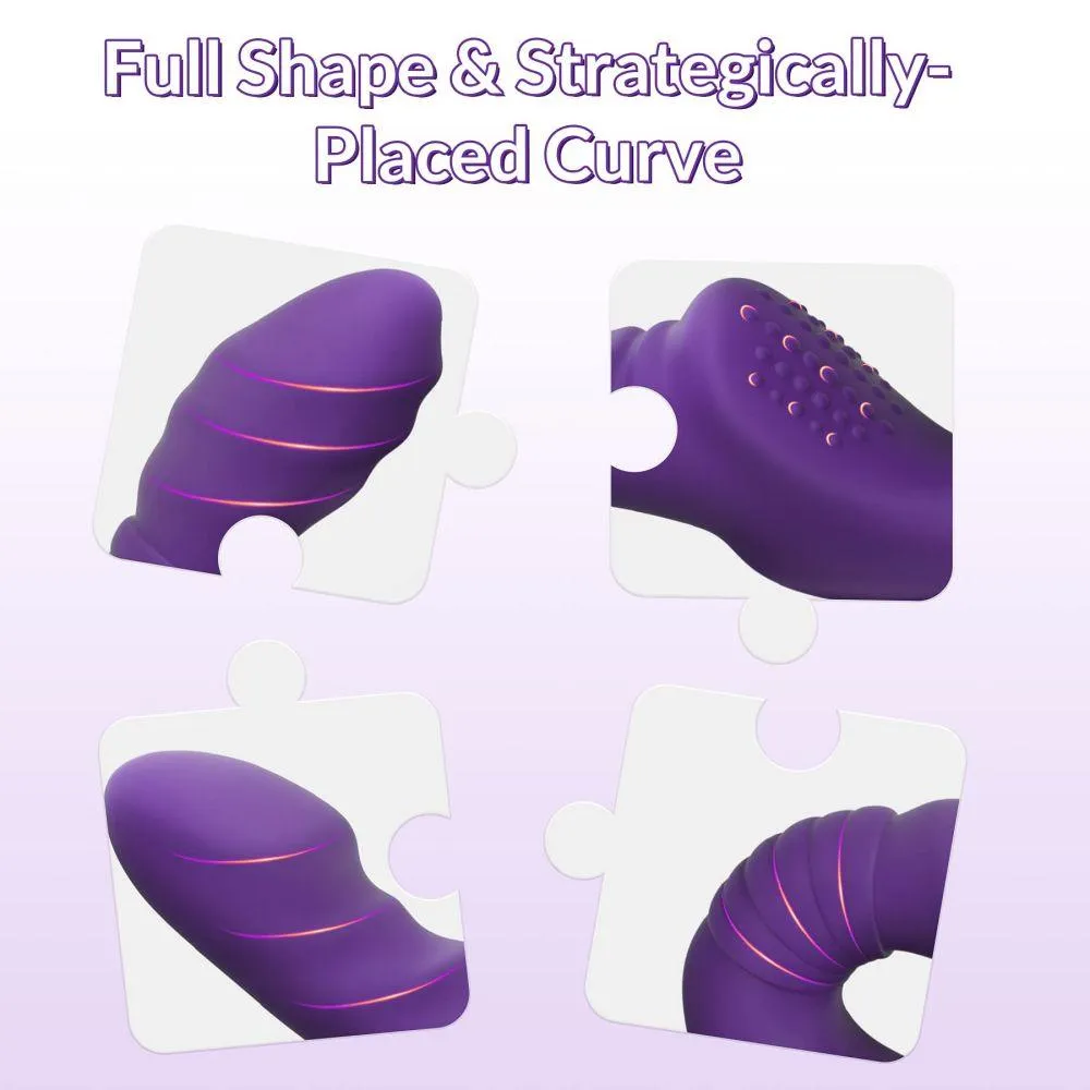 Strap on Dildos with Flexible Bulb Double End Dildo Vibrator Adult Sex Toys for Woman