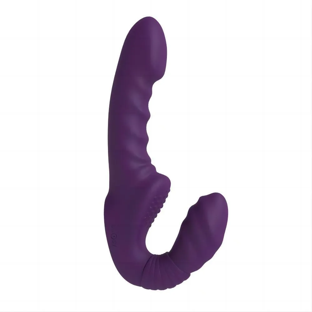 Strap on Dildos with Flexible Bulb Double End Dildo Vibrator Adult Sex Toys for Woman