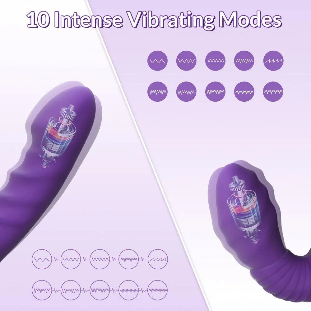 Strap on Dildos with Flexible Bulb Double End Dildo Vibrator Adult Sex Toys for Woman