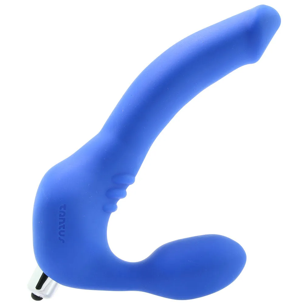 Tantus Strapless Strap On Slim in Blue