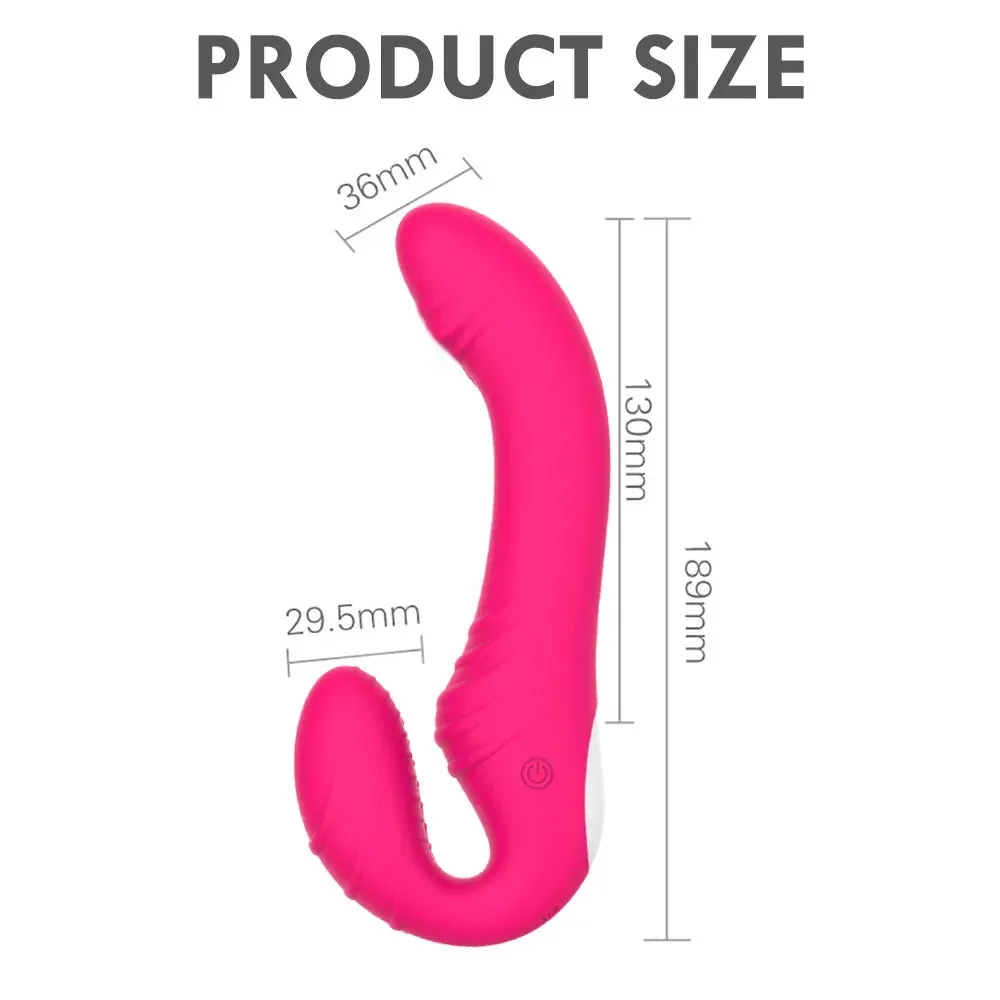 Tapper Vibrator Strapless Double-Ended Dildo Unique Tapping Function