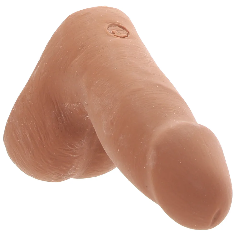 The Realistic 5 Inch Cock with Balls in Caramel