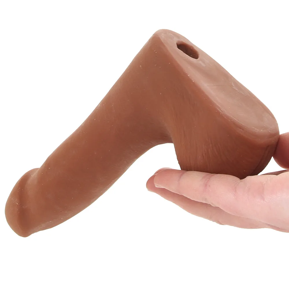 The Realistic 7 Inch Cock with Balls in Caramel