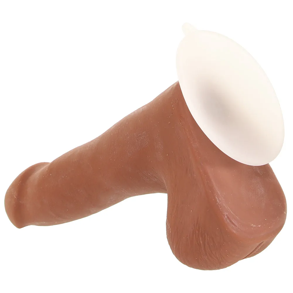 The Realistic 7 Inch Cock with Balls in Caramel