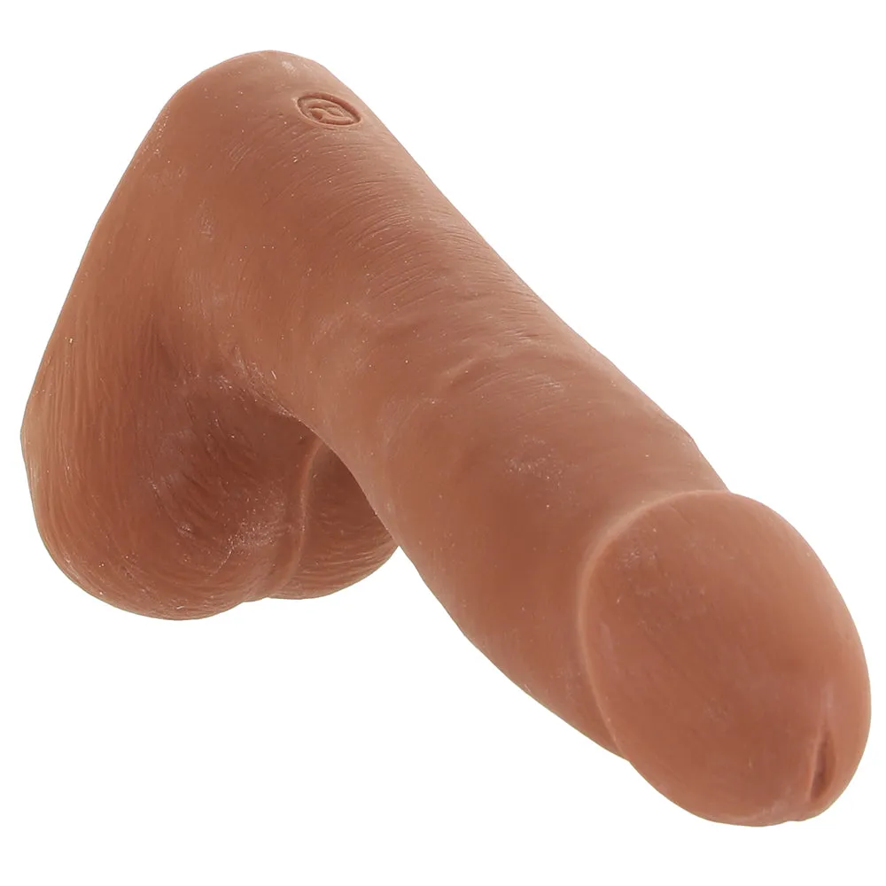 The Realistic 7 Inch Cock with Balls in Caramel