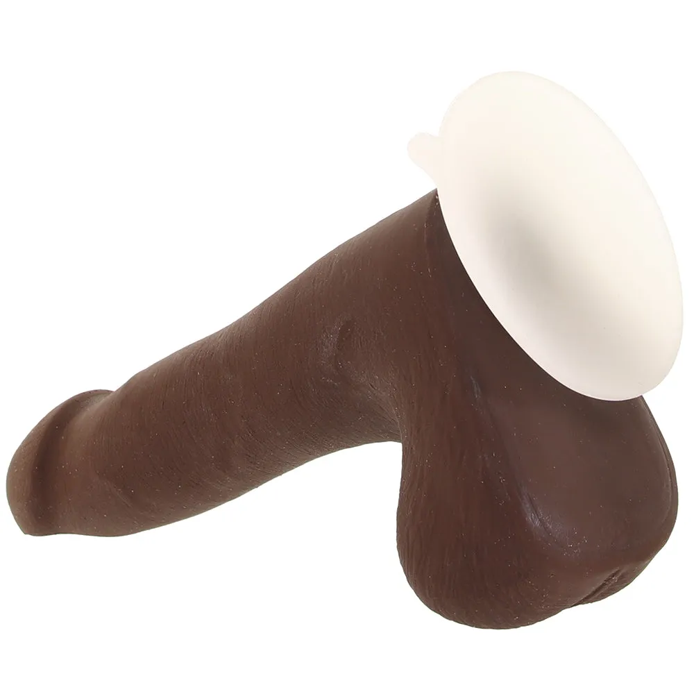 The Realistic 7 Inch Cock with Balls in Chocolate
