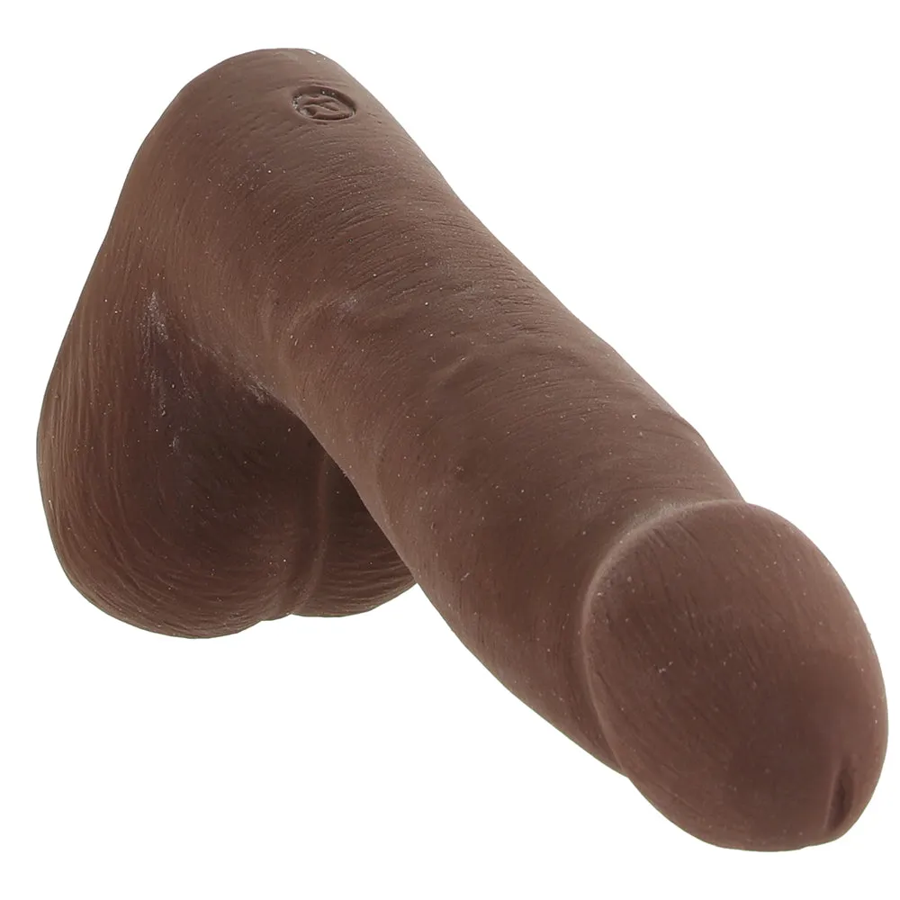 The Realistic 7 Inch Cock with Balls in Chocolate