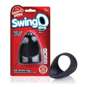 The Screaming O - Swing O Sling Soft Silicone Cock Ring (Black)