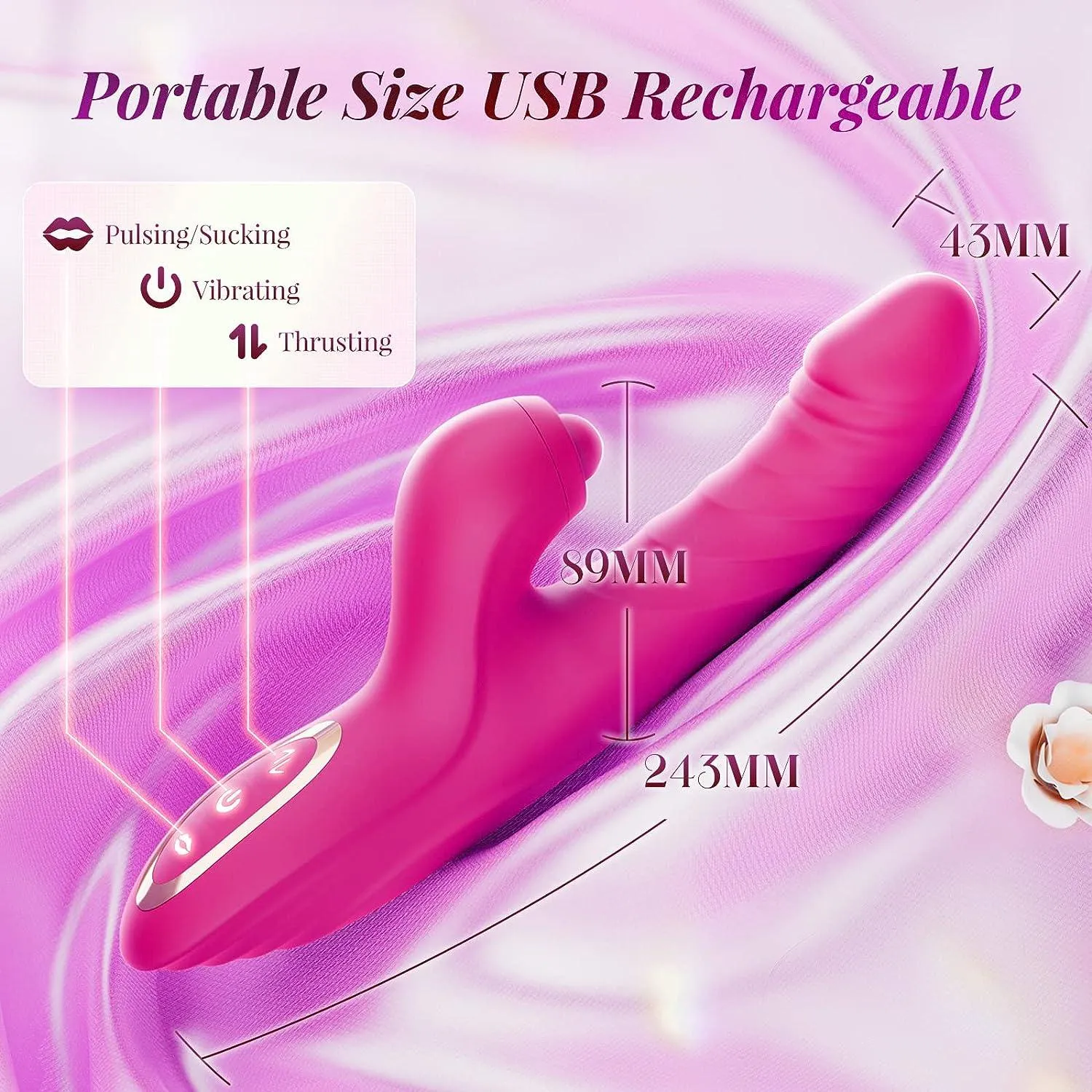 Thrusting Dildo Vibrator G Spot Vibrators Clitoral Stimulator Sex Toys for Women