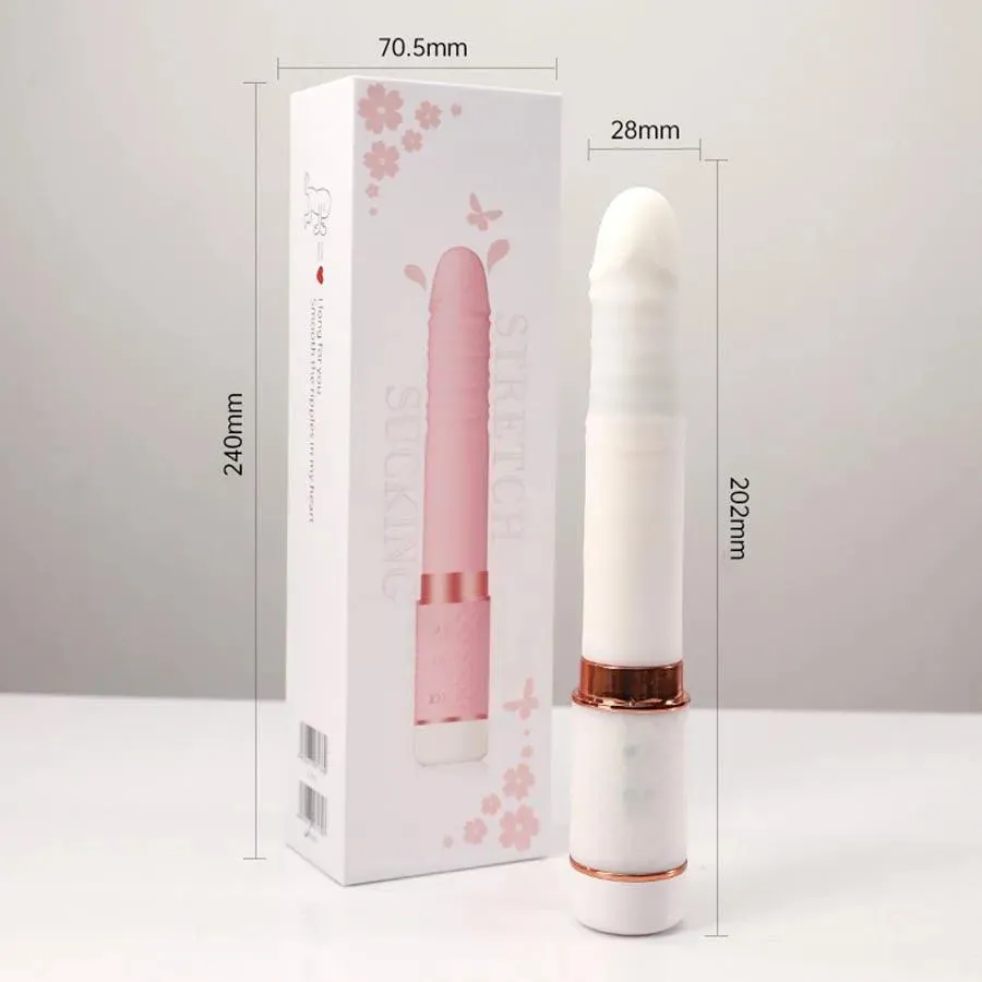 Thrusting Dildo Vibrator With Clit Sucker