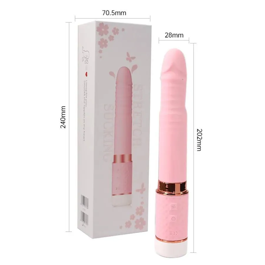 Thrusting Dildo Vibrator With Clit Sucker