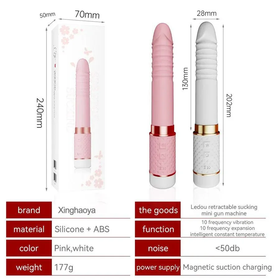 Thrusting Dildo Vibrator With Clit Sucker