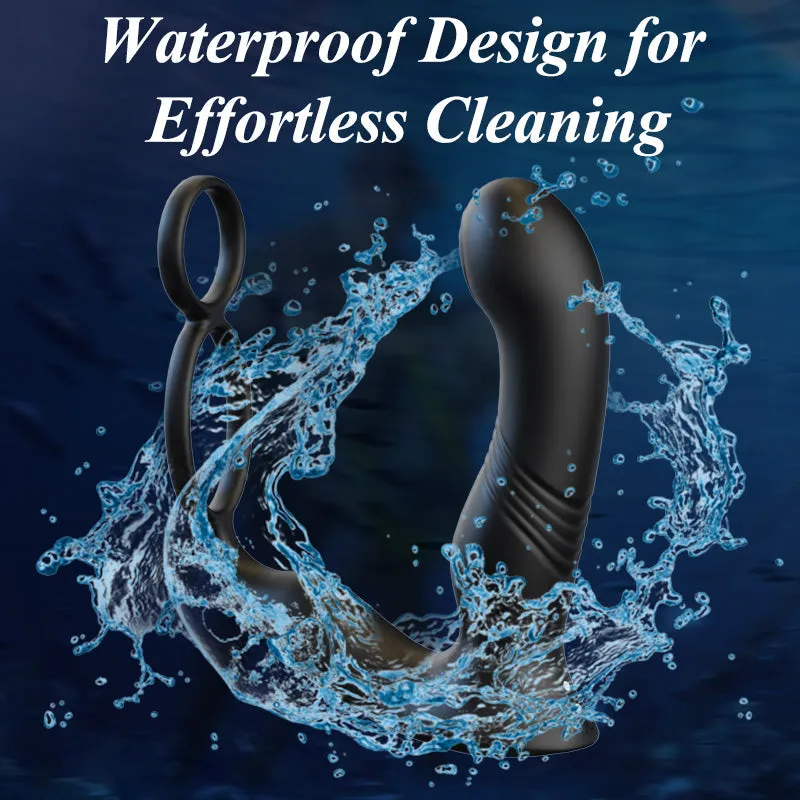 Thrusting Prostate Massager with Tapping & Vibrating Modes