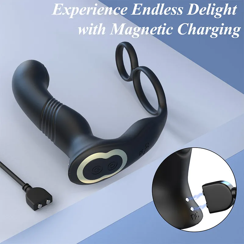 Thrusting Prostate Massager with Tapping & Vibrating Modes