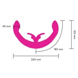 Together - Female Intimacy Vibe Double Dildo (Pink)