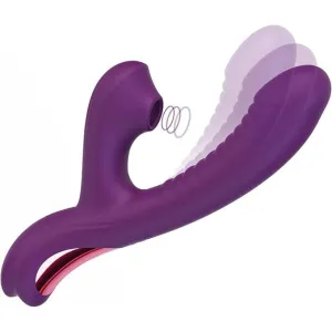 Tracy's Dog - BetaCome-Hither Rabbit Sucking Vibrator Clitoral Air Stimulator (Purple)